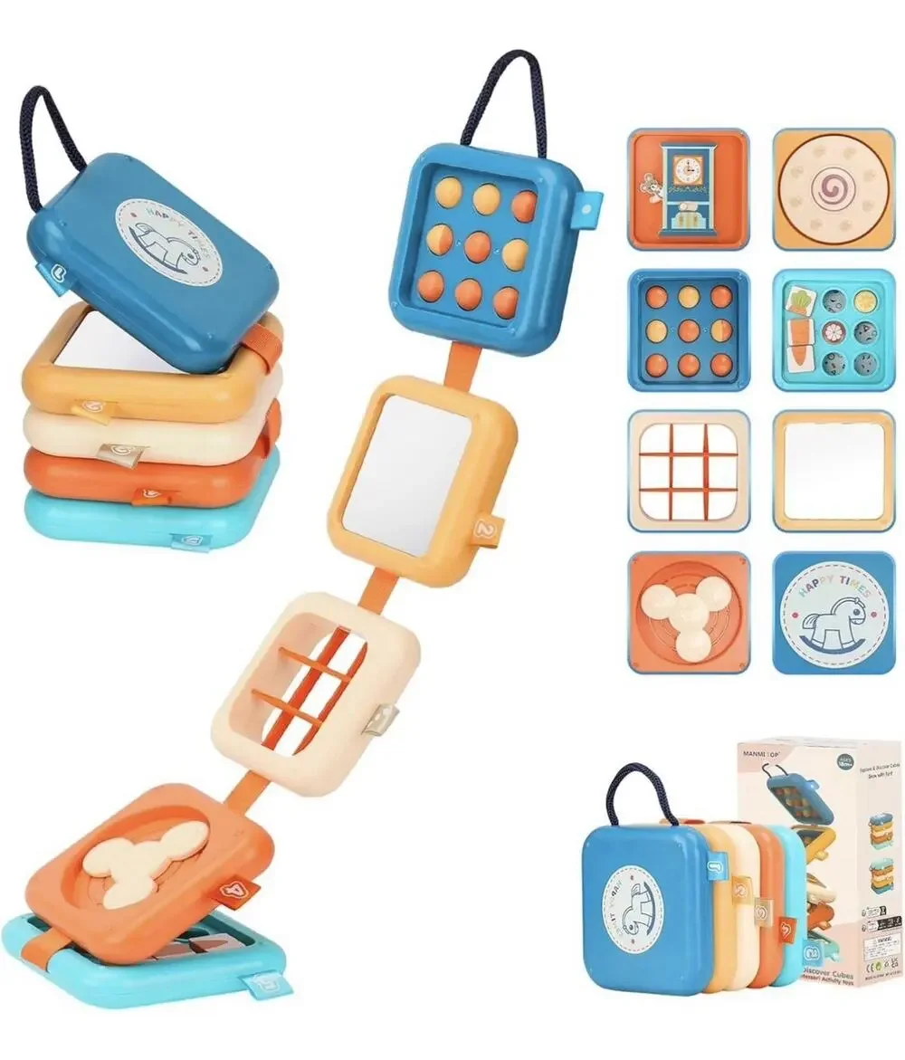 Interactive Baby Sensory Teething Toy Busy Board for 1 Year & Up